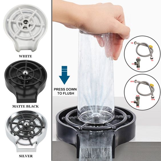 Kitchen Sink Glass Rinser