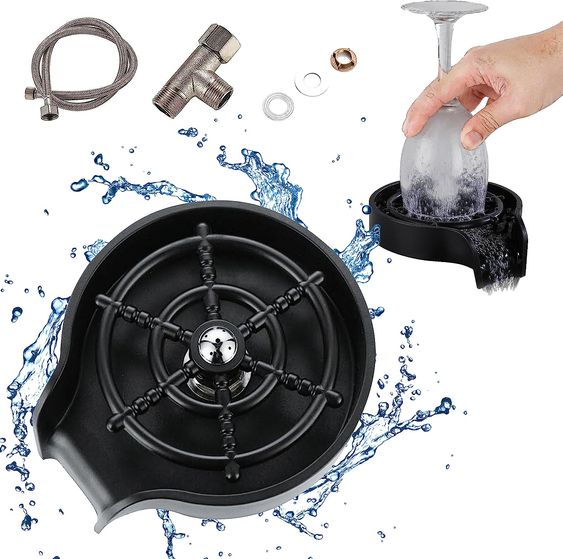Kitchen Sink Glass Rinser